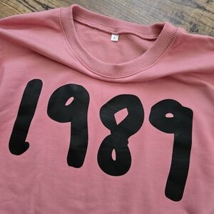 Womens Pink Graphic Sweatshirt